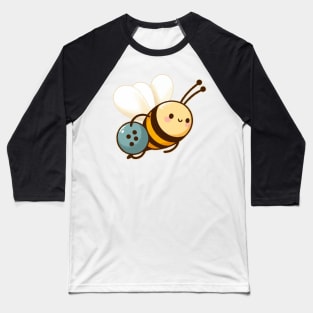 cute bee carrying a bowling ball Baseball T-Shirt